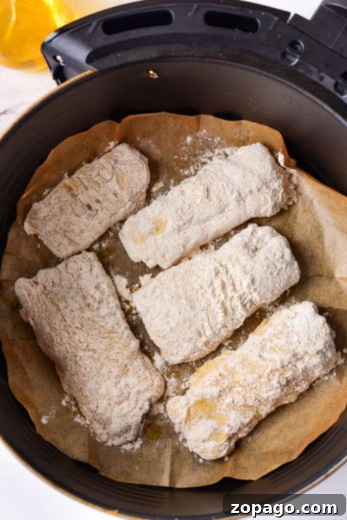 Crispy Air Fryer Fish 5 How do you use a batter coating in an air fryer