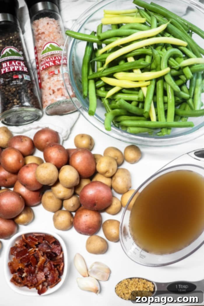 Savory Green Beans with Ham 3 Green Beans Ham and Potatoes