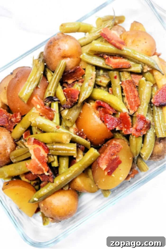 Smoked Ham and Green Beans 8 slow cooker ham green beans and potatoes - A perfectly cooked and seasoned dish
