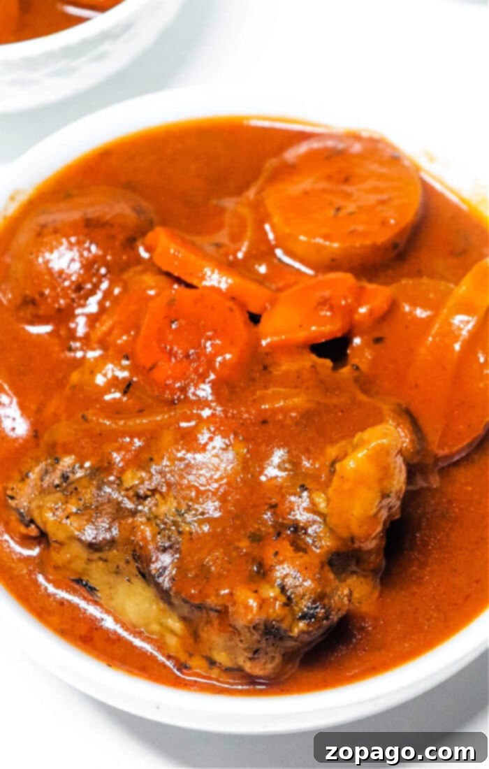 Hearty Instant Pot Oxtail Soup 2 Instant Pot Oxtail Soup, a hearty and thick tomato-based stew with fall-off-the-bone tender meat, potatoes, and carrots.