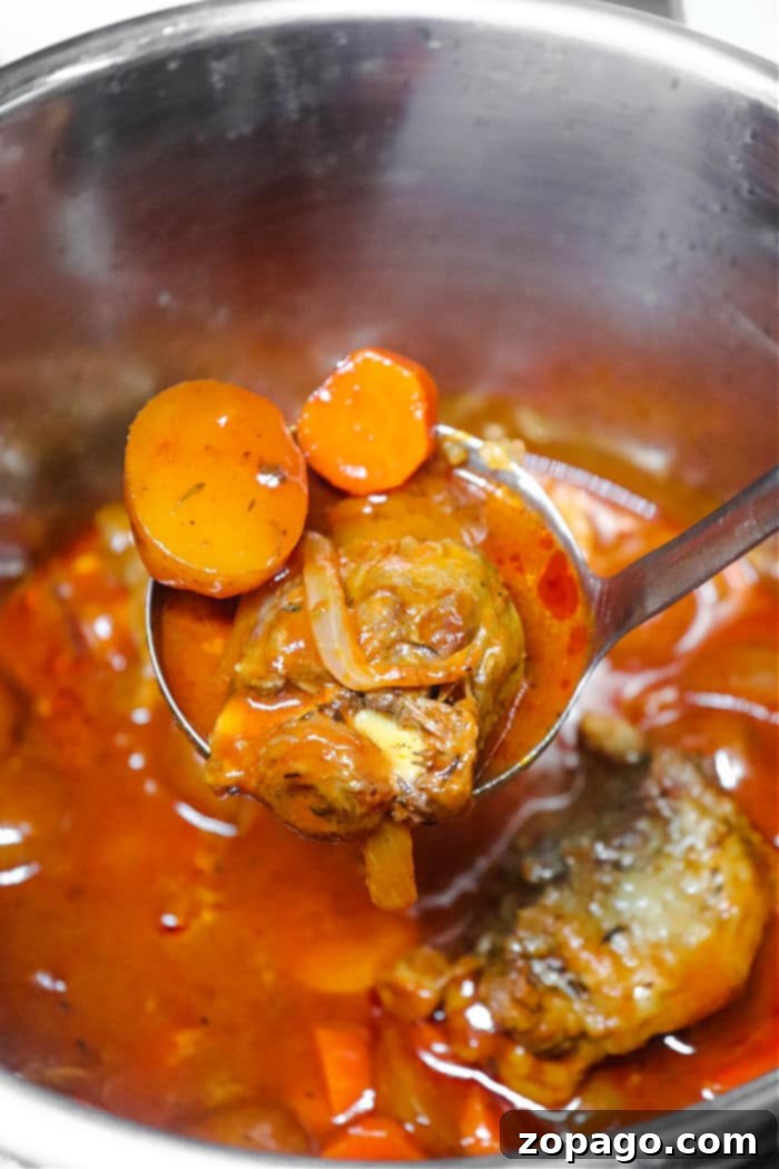 Hearty Instant Pot Oxtail Soup 6 A vibrant bowl of Mexican Oxtail Soup, garnished with fresh cilantro and a lime wedge, offering a zesty twist on a classic comfort dish.