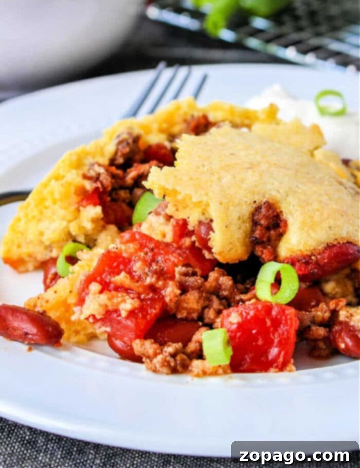 Rodeo Skillet Bake 2 Delicious Cowboy Cornbread Casserole ready for serving