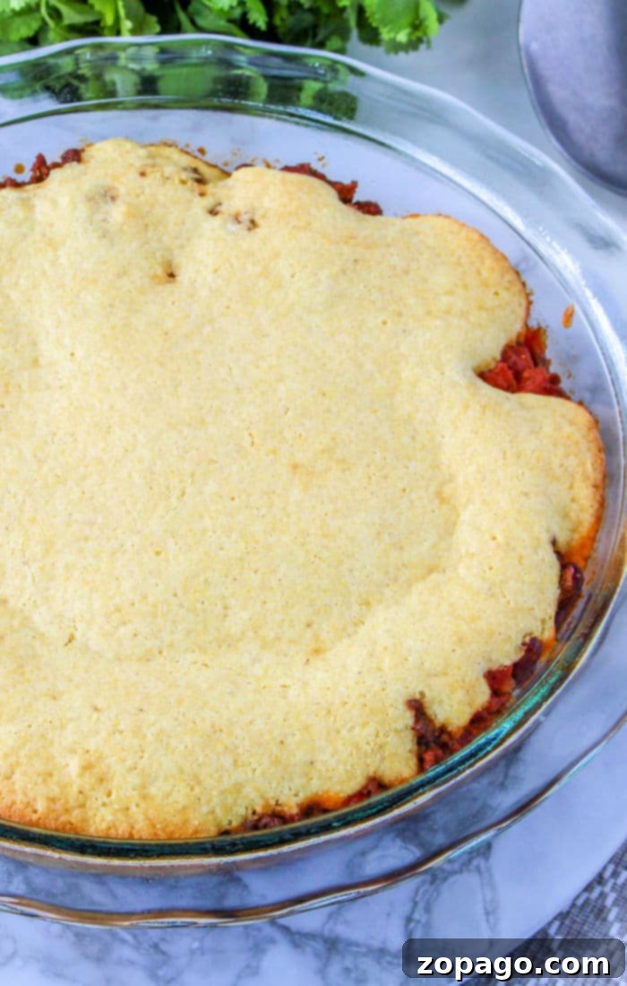 Chuckwagon Cornbread Bake 6 Hearty Cornbread Chili Casserole Ready for Serving