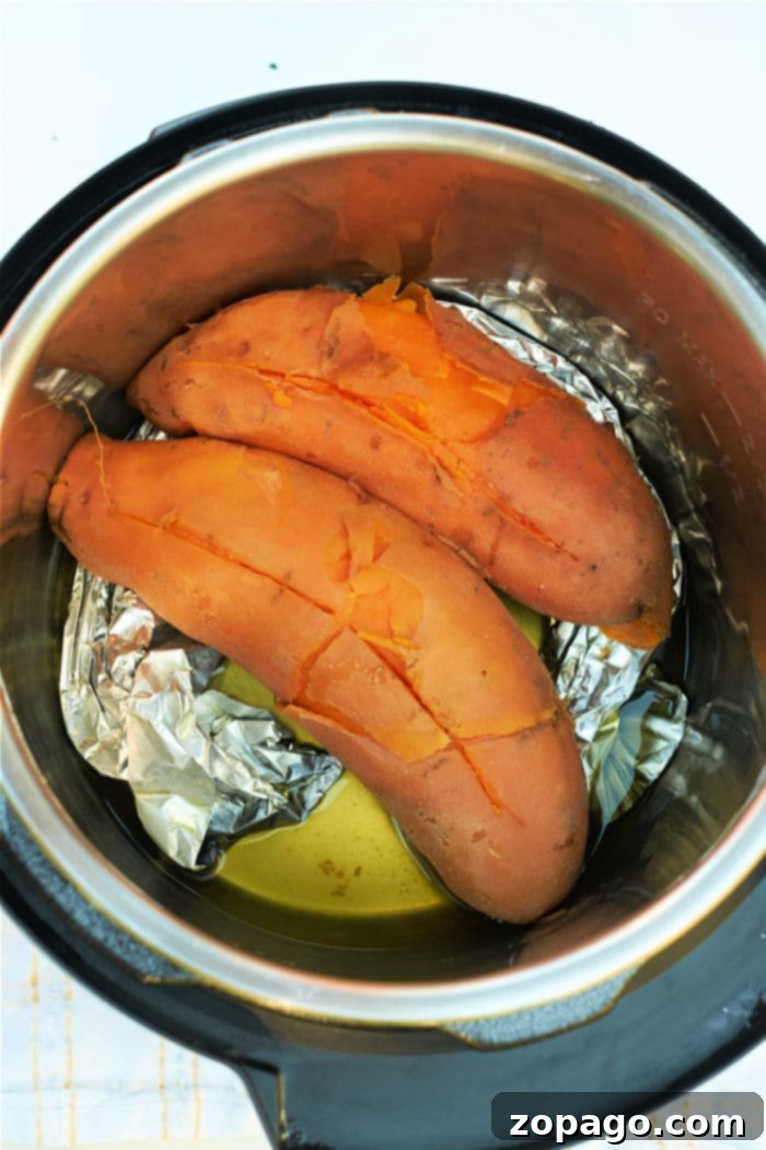 Tender Pressure Cooker Sweet Potatoes 5 Ninja Foodi Sweet Potatoes