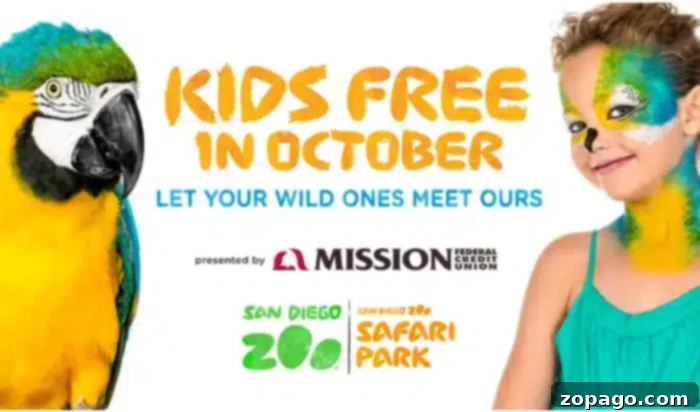 San Diego Kids Enjoy Free Fun All October 3 Kids enjoying free admission in San Diego during October