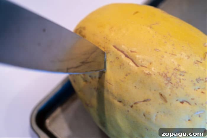 Baking Whole Spaghetti Squash 3 How to Bake a Whole Spaghetti Squash
