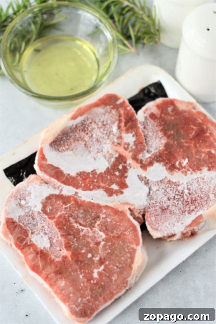 A collection of frozen steaks, ready to be cooked directly from the freezer using various methods.