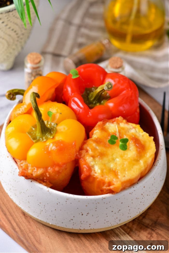 Savory Stuffed Bell Peppers 2 How Long to Bake Stuffed Peppers at 400