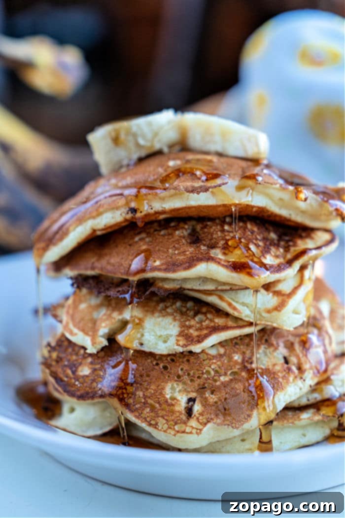 Ultimate Banana Chocolate Chip Pancakes 6 Easy Banana Pancakes