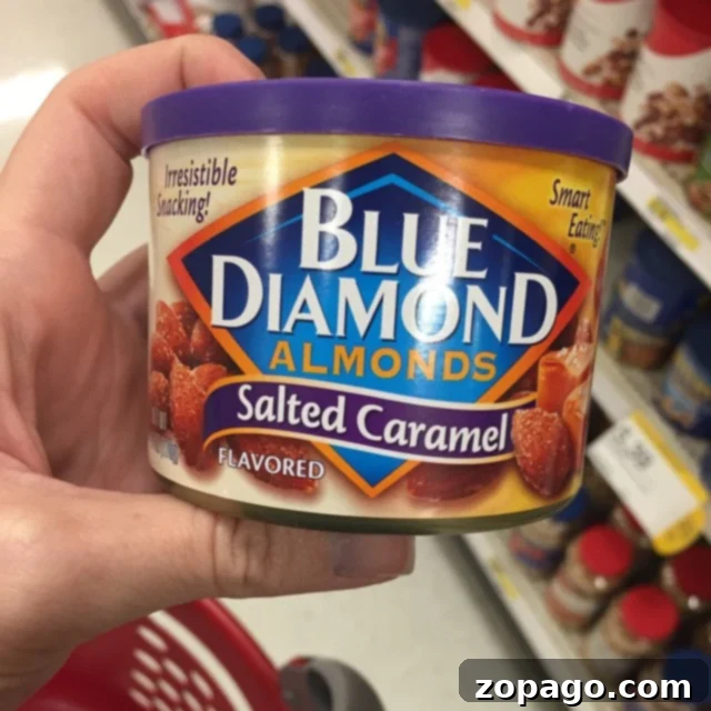 Disneyland on a Budget 6 Various healthy snacks like almonds packed for a Disneyland trip