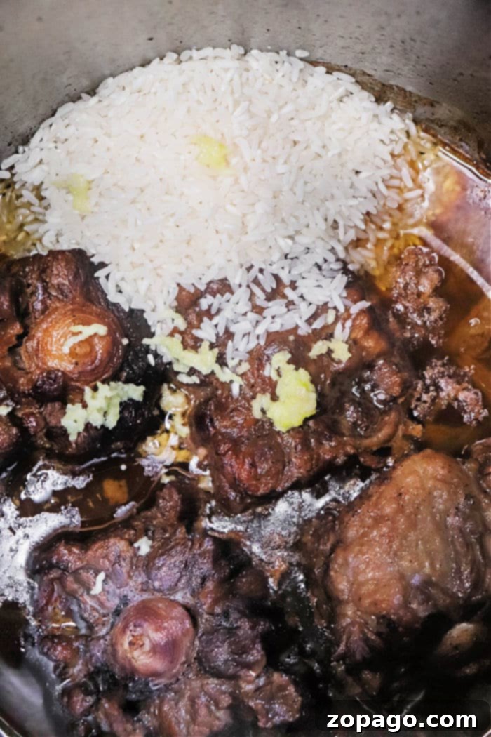 Slow-Cooked Oxtails Over Rice 5 Southern Oxtail Recipe served with rice