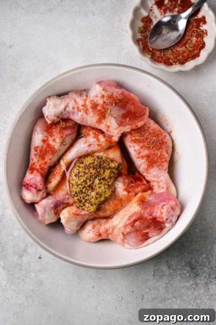 Sweet and Tangy Honey Mustard Chicken 4 Mustard Chicken Legs