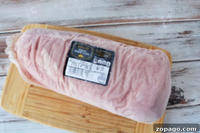 Slow Cooker Frozen Pork Loin 4 How to Cook Frozen Pork Loin step by step
