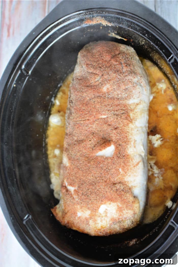 Effortless Crock Pot Frozen Pork Loin 6 Cooking Frozen Pork Loin