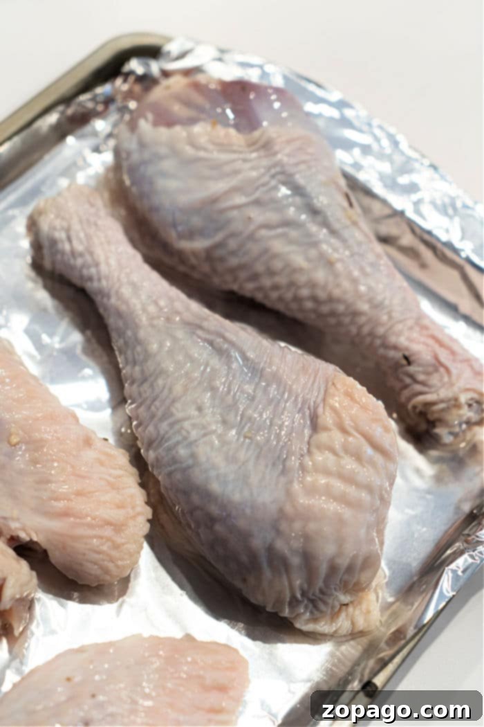 Golden Roasted Turkey Drumsticks 4 How to Bake Turkey Legs