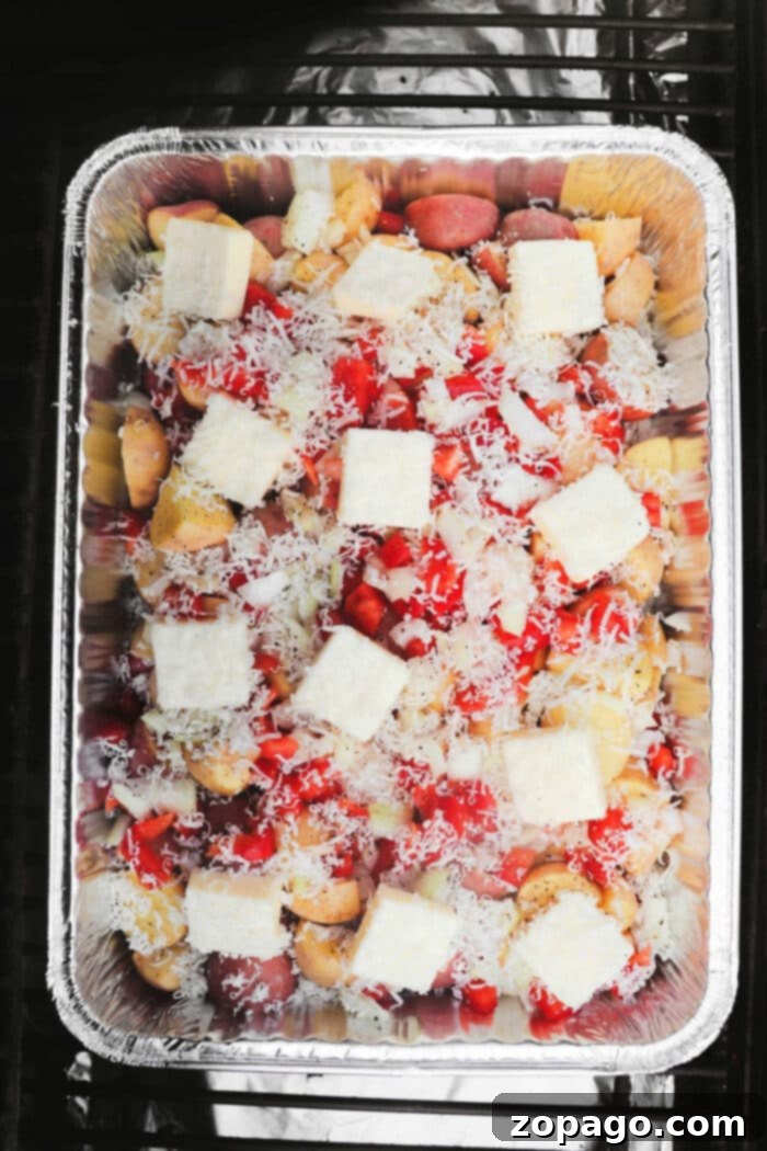 Smoky Spud Perfection 4 Traeger Smoked Potatoes and onions
