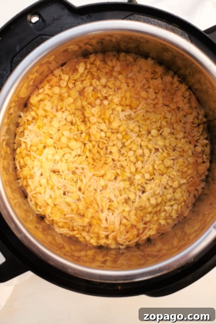 Hearty Lentil and Rice 5 A vibrant bowl of white rice and lentils, a nutritious and comforting dish.