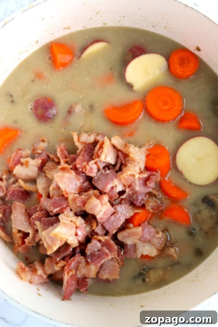 Velvety Dutch Oven Chicken Stew 5 Creamy Chicken Stew with Bacon