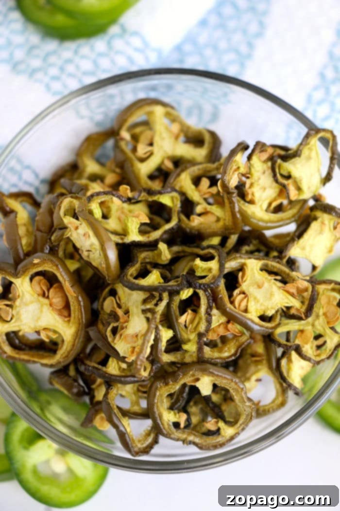 Fiery Dried Jalapeño Peppers 7 Rows of jalapeno slices drying on a rack in an oven, with visible heat shimmering