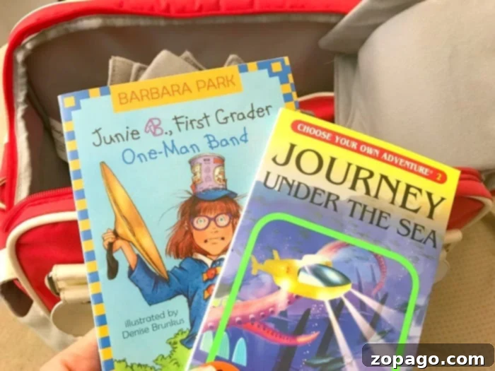 Popular AR Level Books for Young Readers Two children's books, 'Junie B. First Grader' and 'Journey Under the Sea,' are prominently displayed, showcasing how their Accelerated Reader levels by color guide young readers in choosing books that match their reading proficiency and interests.