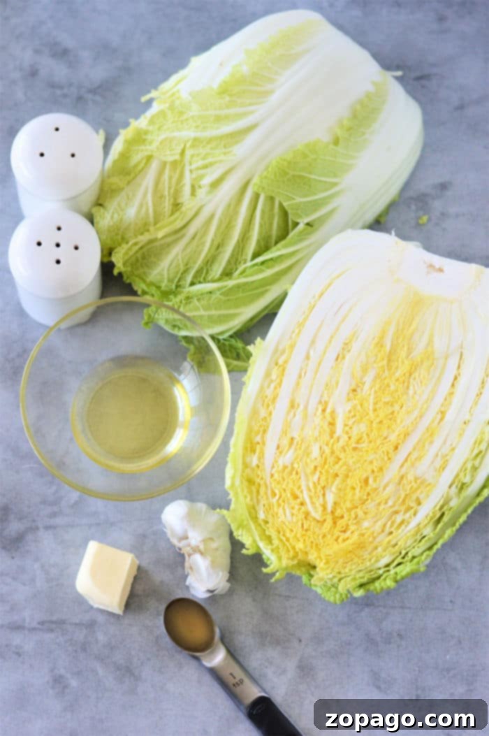 Easy Napa Cabbage Recipes 3 Recipes with Napa Cabbage - A close-up of buttered Napa cabbage sizzling in a pan.