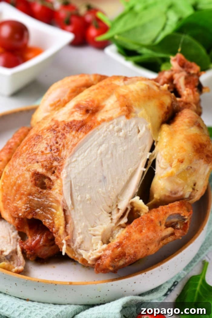 Crispy Whole Fried Chicken 8 A delicious Whole Fried Chicken, crispy and golden-brown.