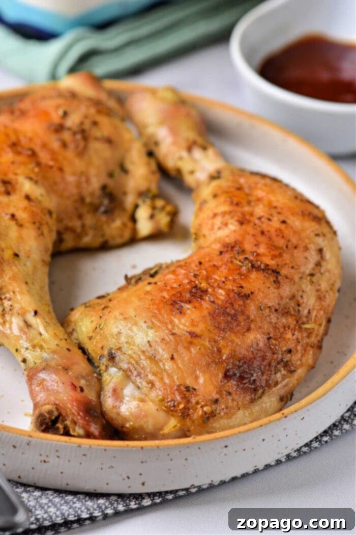 Perfect Instant Pot Chicken Leg Quarters 2 Perfectly Cooked Instant Pot Chicken Leg Quarters