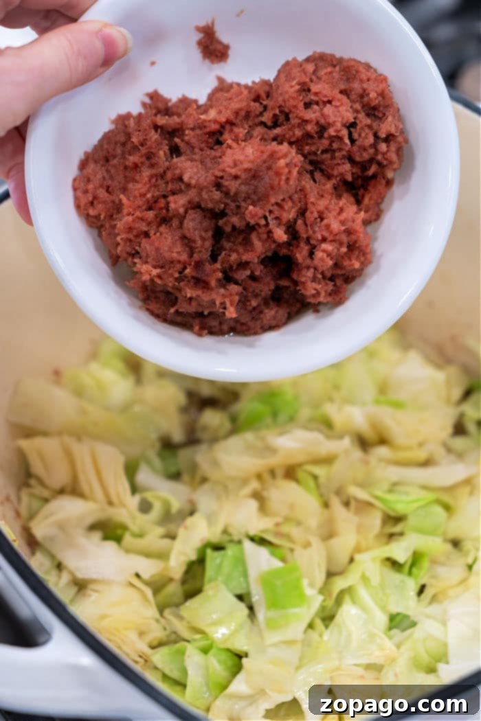 canned Corned Beef and Cabbage