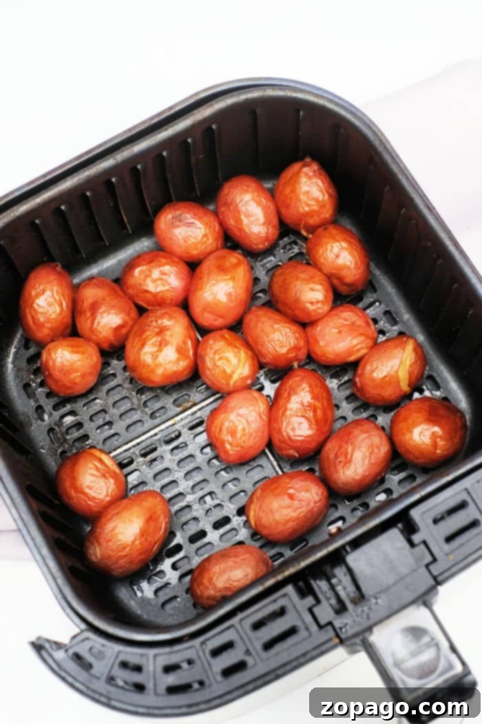 Golden Roasted Air Fryer Baby Potatoes 8 Air Fryer Baby Potatoes