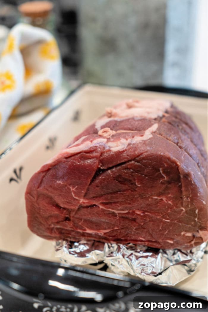 Hearty Top Round Roast 4 Top Round Roast Oven baked for a perfect crust