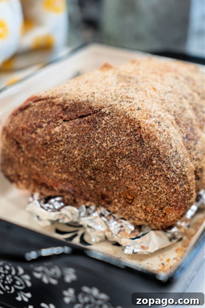 Hearty Top Round Roast 5 Beef Top Round Roast sliced and ready to serve