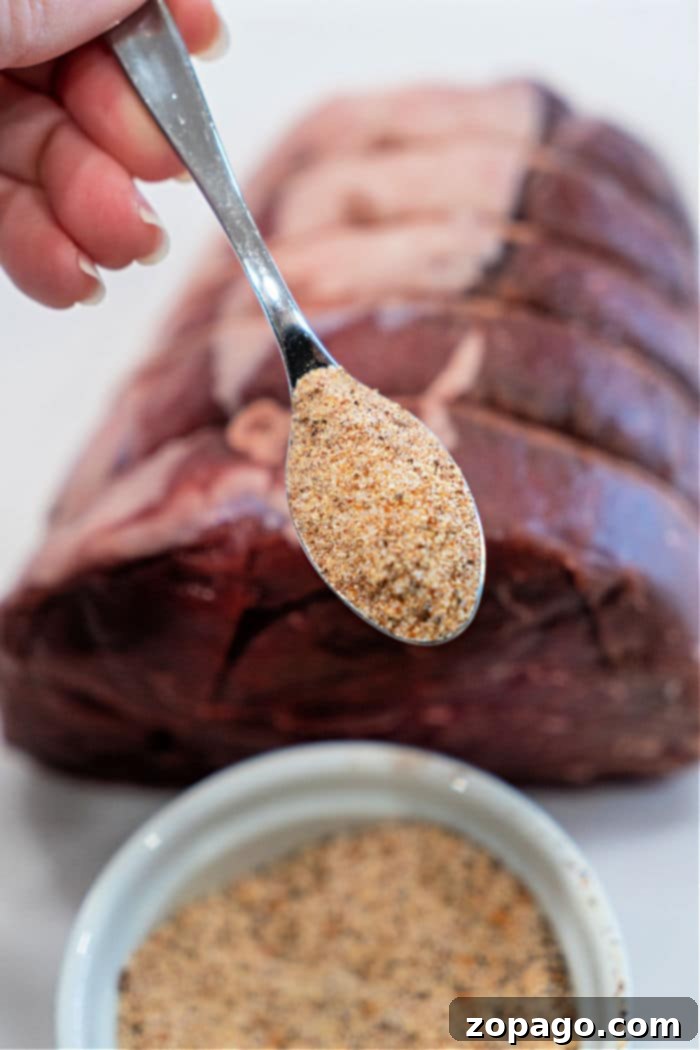 Homestyle Pot Roast Seasoning 5 Perfectly seasoned beef roast ready for the oven