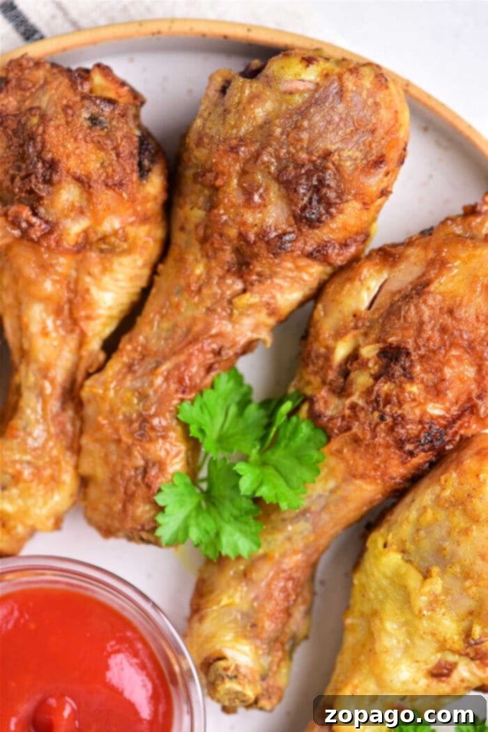 Crispy Golden Air Fryer Curry Chicken 2 Curry Chicken Legs