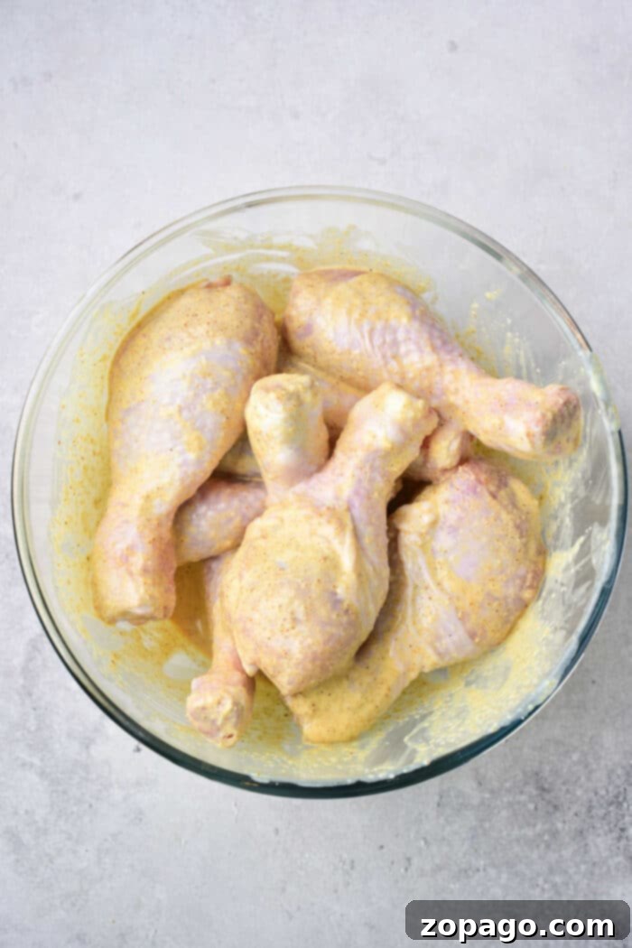 Crispy Golden Air Fryer Curry Chicken 4 Curry Drumsticks