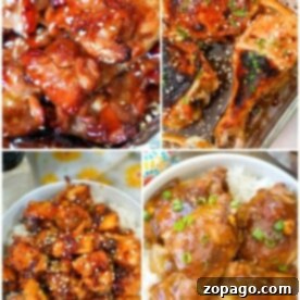 Teriyaki chicken with sauce, ready to be served