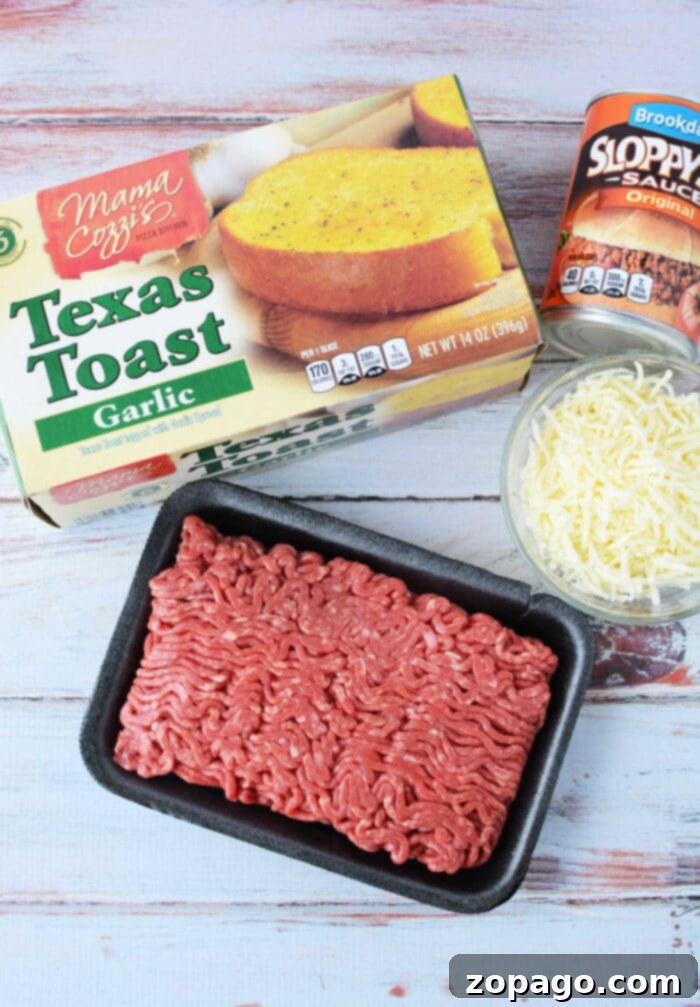Hearty Texas Toast Sloppy Joes 3 Sloppy Joes on Texas Toast