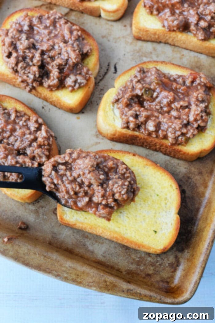 Hearty Texas Toast Sloppy Joes 5 Texas Toast Sloppy Joes