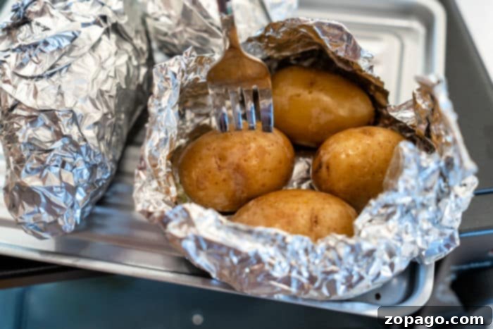 Perfect Toaster Oven Baked Potatoes 7 petite potatoes in toaster oven