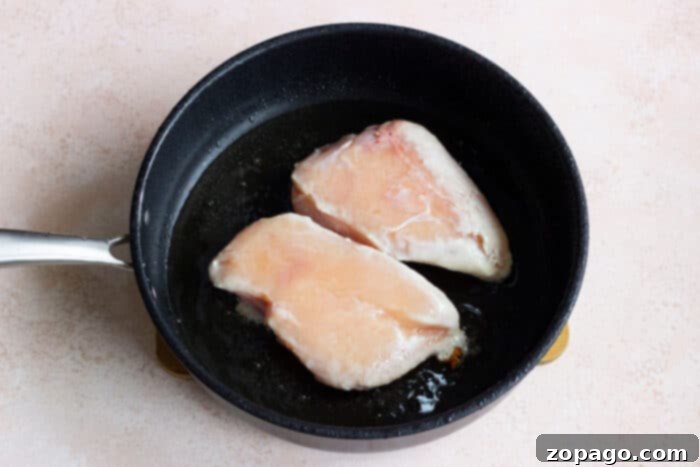 Perfect Frozen Chicken Breast Every Time 4 Frozen Chicken Breasts Cooking on Stove