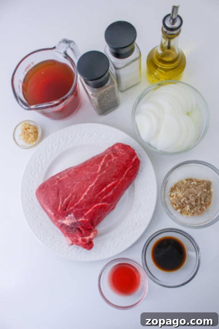 Tender Slow Cooker Pot Roast 3 Pot Roast in a Slow Cooker with Gravy
