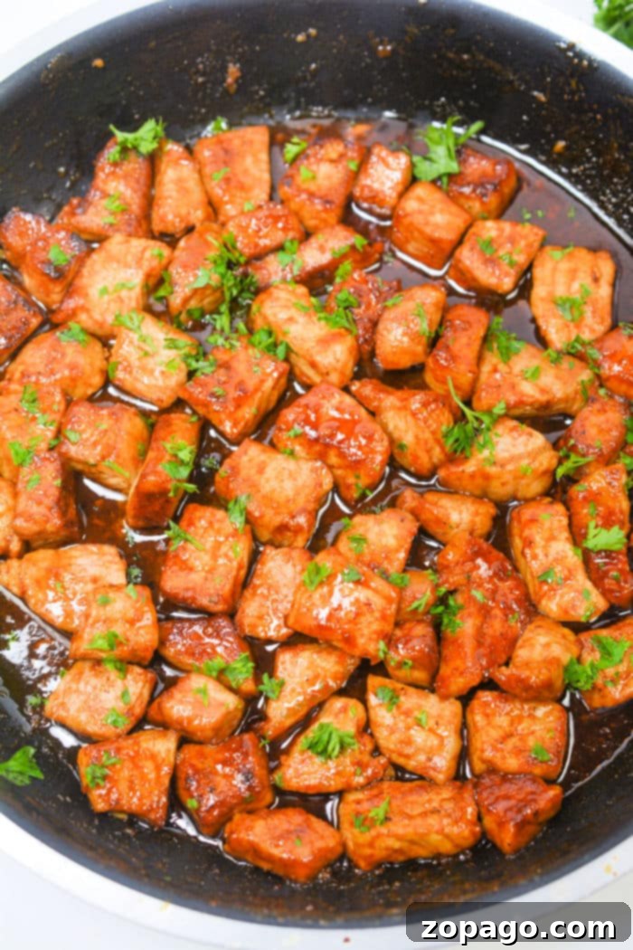 Delicious Pork Bites Made Easy 4 Boneless Pork Cubes Recipe ready to be cooked