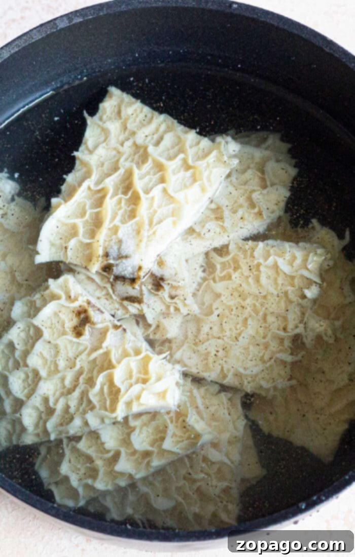 Stovetop Tripe Delights 3 How to Clean Tripe