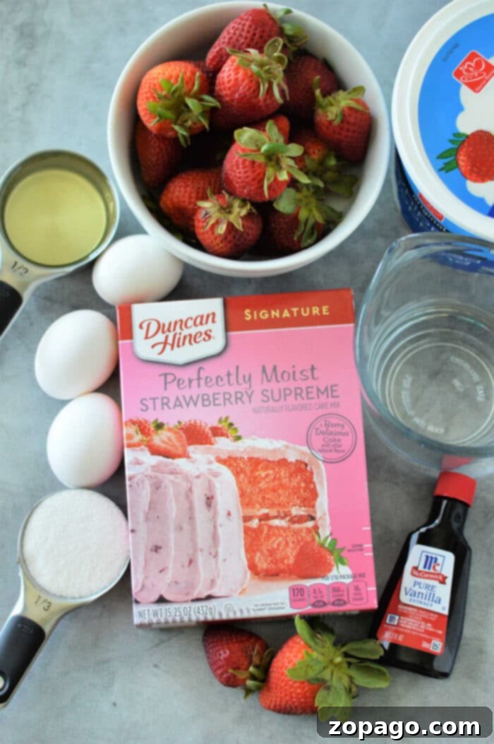 Real Strawberry Cake Mix 3 Strawberry Cake Mix Recipe with Fresh Strawberries