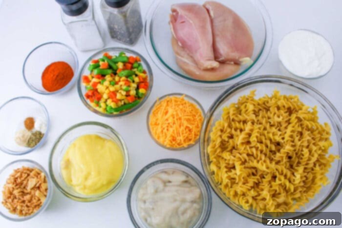 Hearty Chicken and Noodle Casserole, a family favorite meal