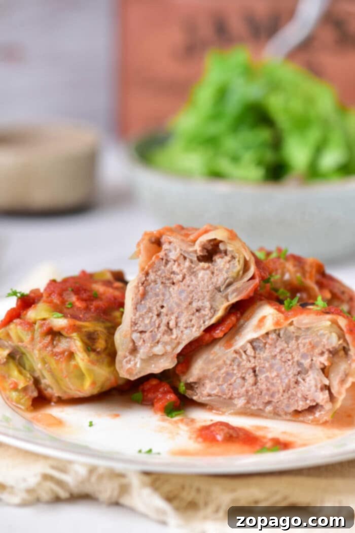 Savory Sausage & Cabbage Bundles 6 Easy and delicious Pigs in a Blanket Cabbage Recipe, a comforting meal for any day.