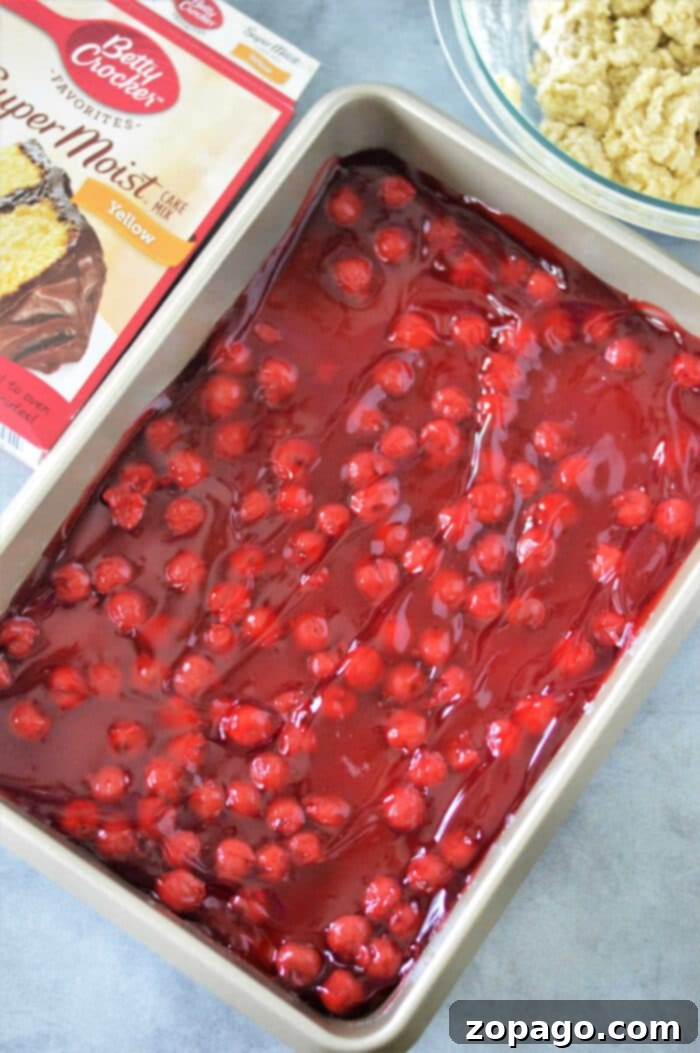 Easy Cake Mix Cherry Cobbler 5 Cake Mix Cherry Cobbler with Ice Cream