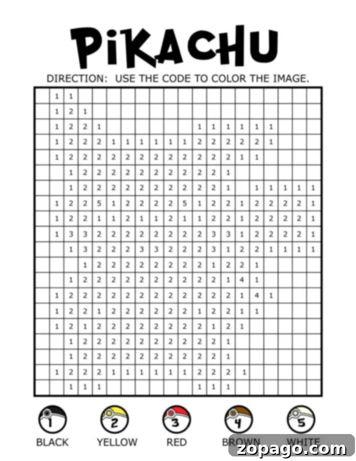 Free Pokemon Pixel Art Coloring by Number 3 Free Pixel Art Printables Featuring Pokemon