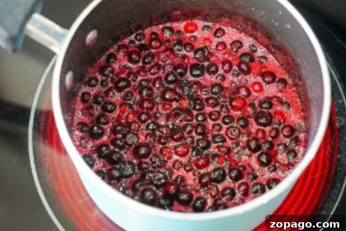 Easy Recipes with Canned Blueberry Pie Filling 6 Homemade blueberry pie filling in a glass jar, ready for use