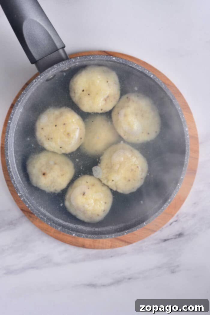 Palt Made Easy 6 Potato Dumplings in Soup