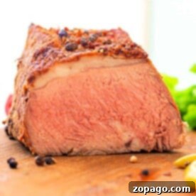 Perfect New York Strip Roast Every Time 8 New York Strip Roast in the oven, ready to be carved.